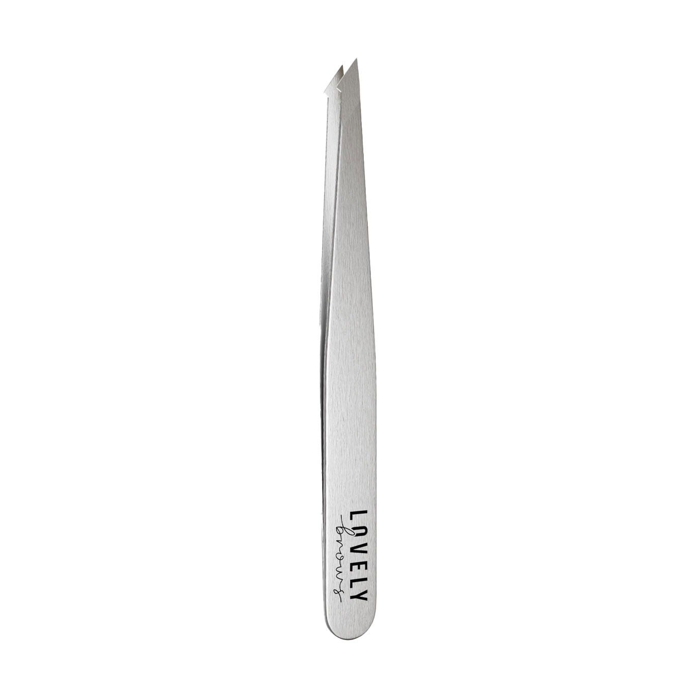 Пінцет для брів Lovely Brows скосий, срібний (LB-ps)